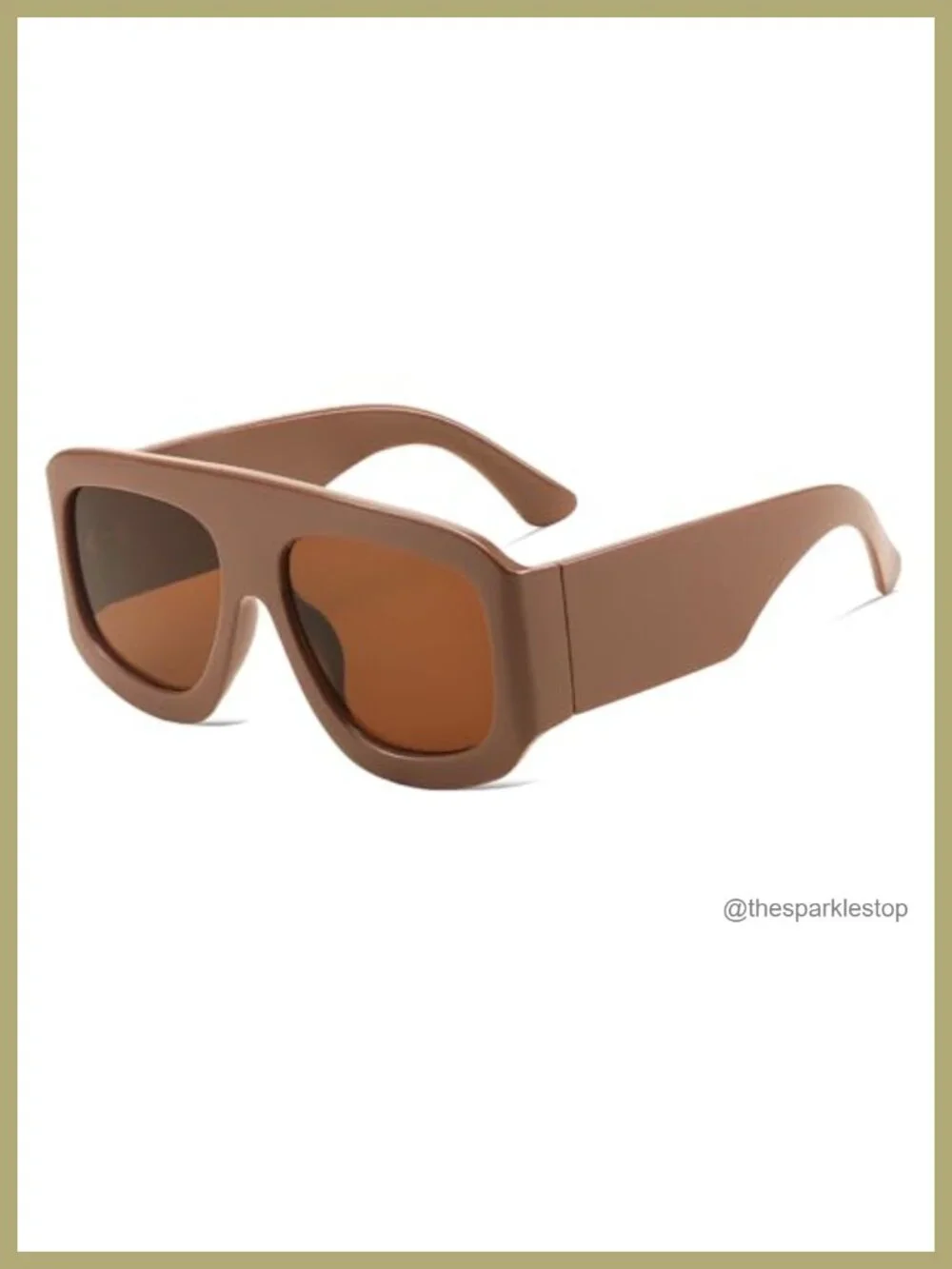 Oversized Square Sunglasses Women Men Trendy Big Sun Glasses Wide Fashion